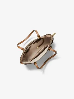 Jet Set Large Crossgrain Leather Top-Zip Tote Bag