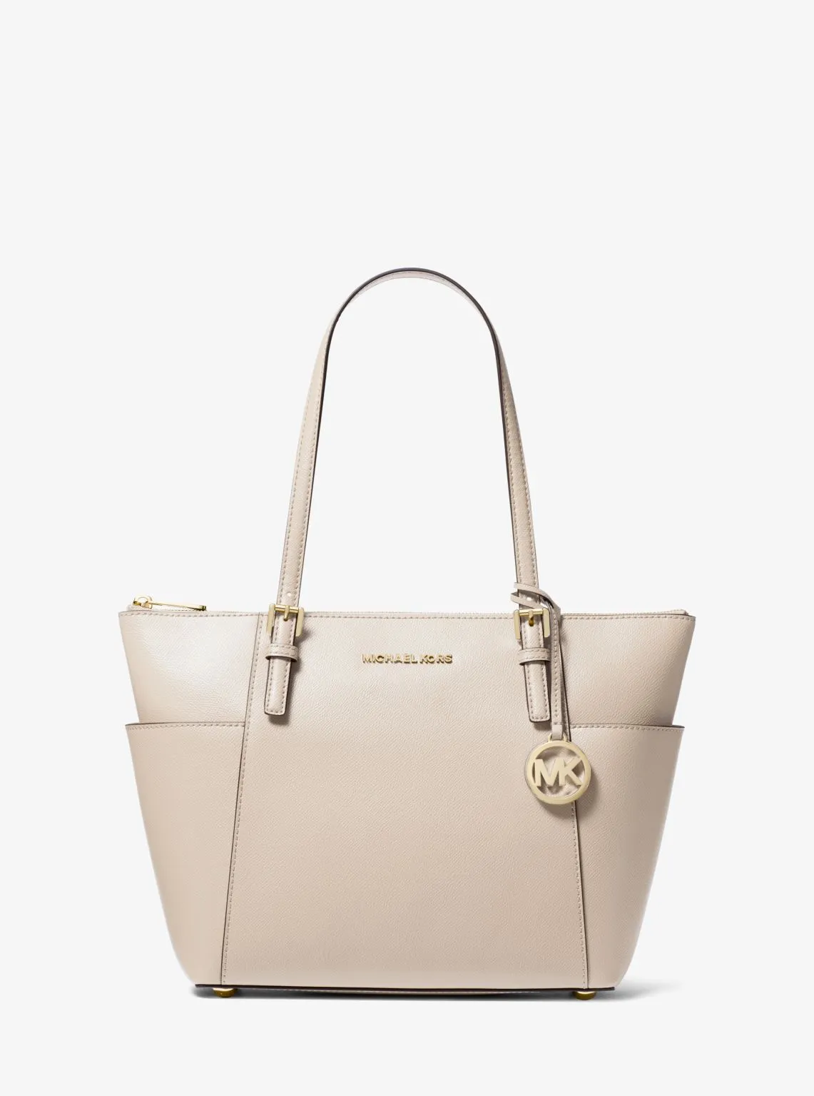 Jet Set Large Crossgrain Leather Top-Zip Tote Bag