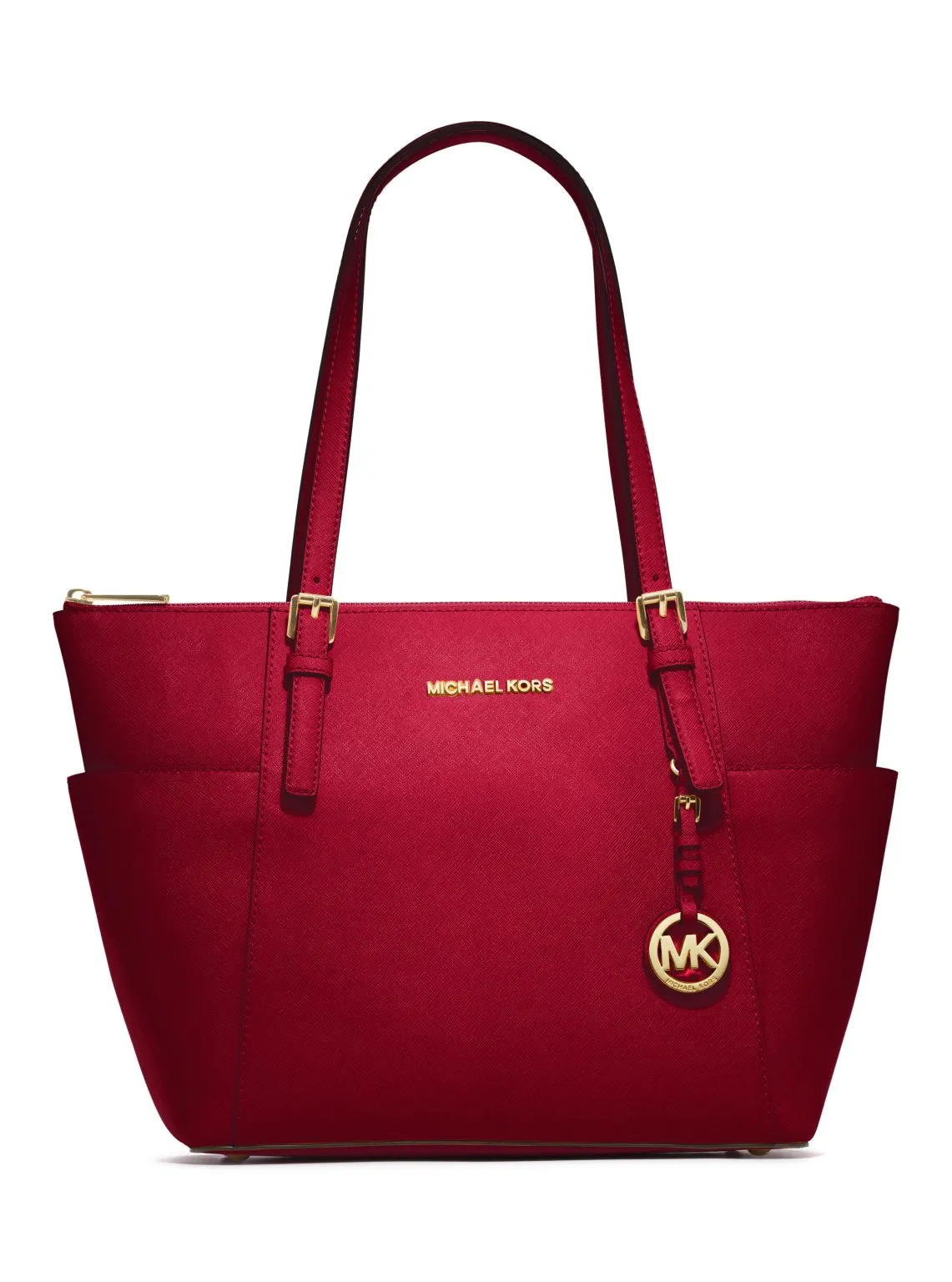 Jet Set Large Crossgrain Leather Top-Zip Tote Bag