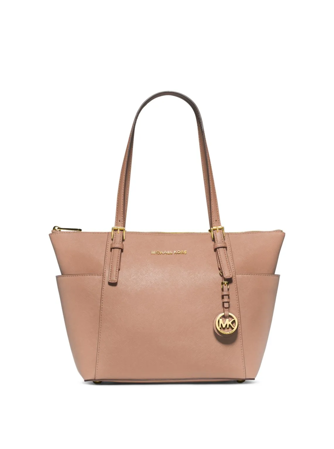 Jet Set Large Crossgrain Leather Top-Zip Tote Bag