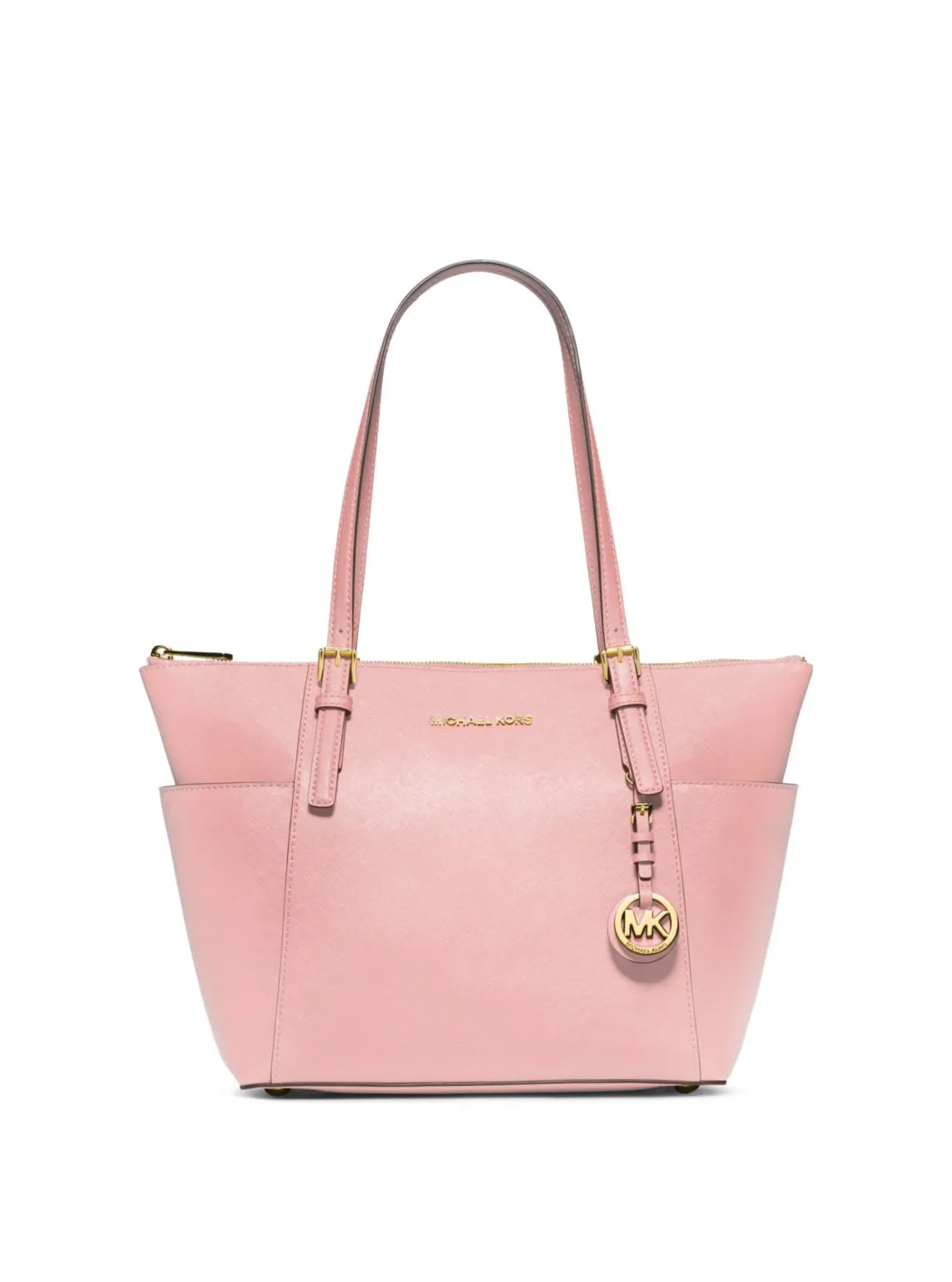 Jet Set Large Crossgrain Leather Top-Zip Tote Bag