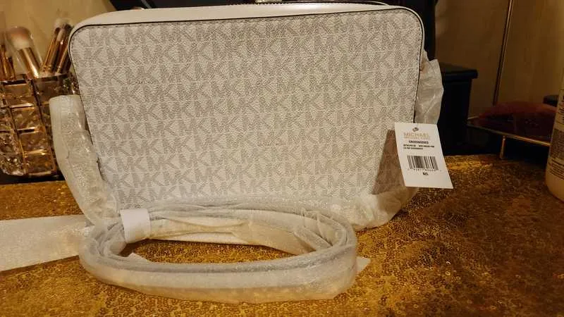 Jet Set Large Logo Stripe Crossbody Bag