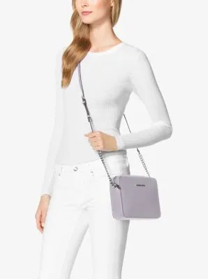 Jet Set Large Saffiano Leather Crossbody Bag