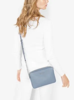 Jet Set Large Saffiano Leather Crossbody Bag