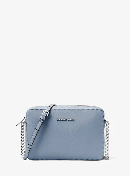 Jet Set Large Saffiano Leather Crossbody Bag