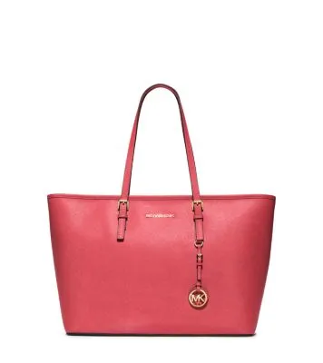 Jet Set Medium Saffiano Leather Top-Zip Tote Bag