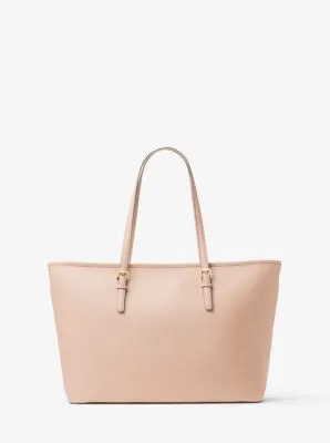 Jet Set Medium Saffiano Leather Top-Zip Tote Bag