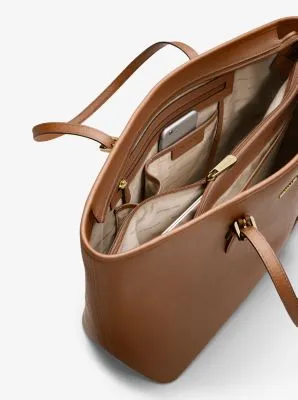 Jet Set Medium Saffiano Leather Top-Zip Tote Bag