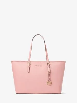 Jet Set Medium Saffiano Leather Top-Zip Tote Bag