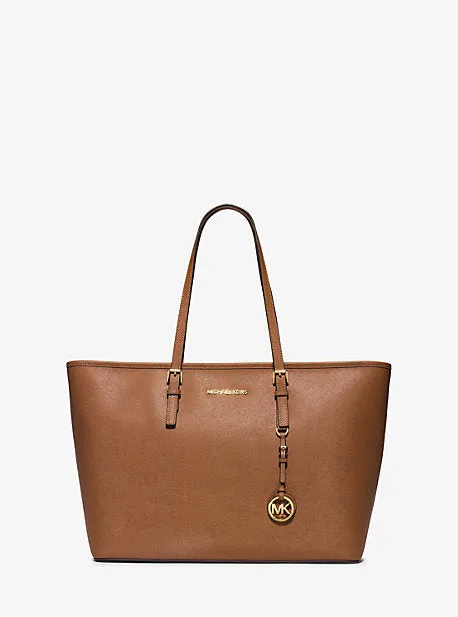 Jet Set Medium Saffiano Leather Top-Zip Tote Bag