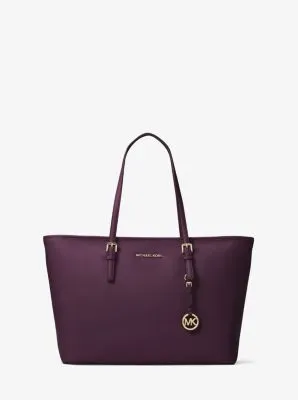 Jet Set Medium Saffiano Leather Top-Zip Tote Bag