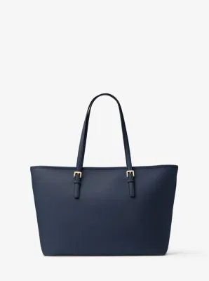 Jet Set Medium Saffiano Leather Top-Zip Tote Bag