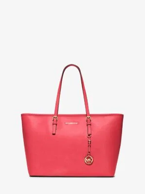 Jet Set Medium Saffiano Leather Top-Zip Tote Bag