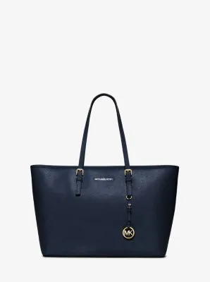 Jet Set Medium Saffiano Leather Top-Zip Tote Bag
