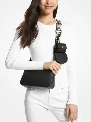 Jet Set Saffiano Leather Crossbody Bag with Case for Apple Airpods Pro®