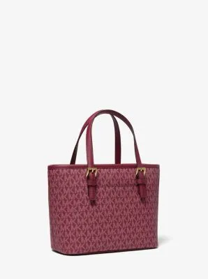 Jet Set Travel Extra-Small Logo Top-Zip Tote Bag