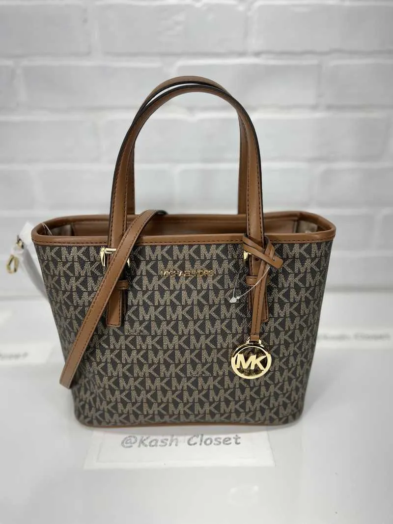 Jet Set Travel Extra-Small Logo Top-Zip Tote Bag