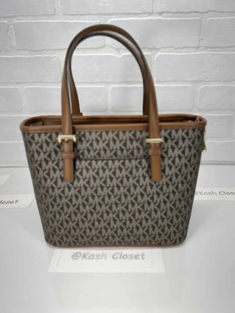 Jet Set Travel Extra-Small Logo Top-Zip Tote Bag