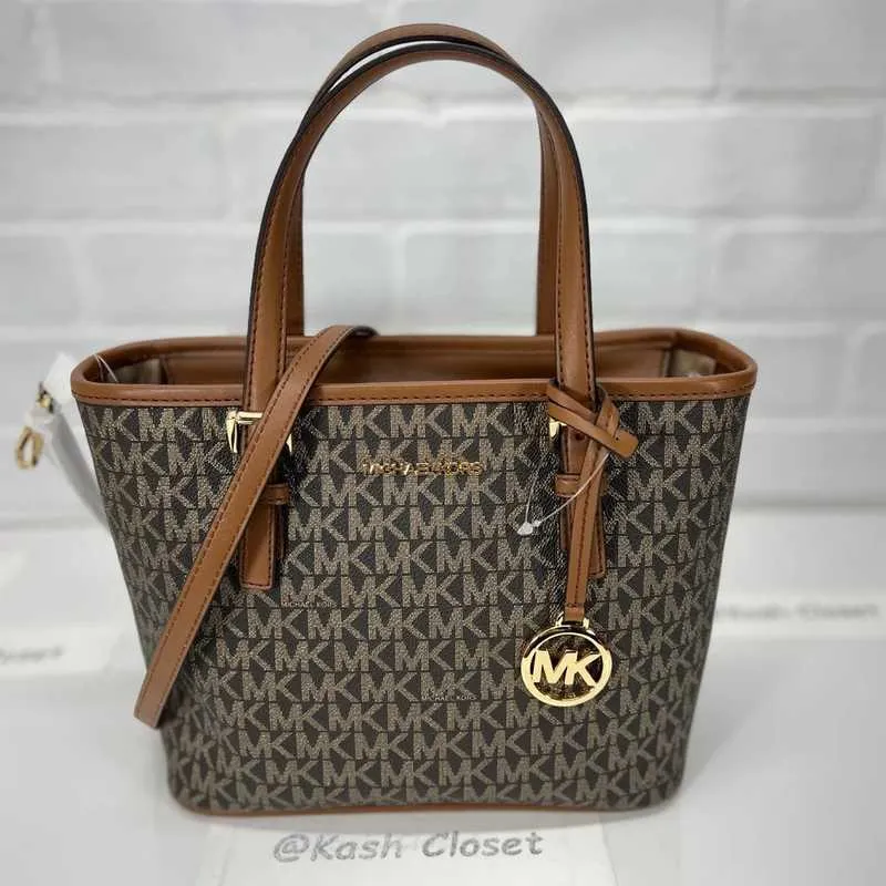 Jet Set Travel Extra-Small Logo Top-Zip Tote Bag