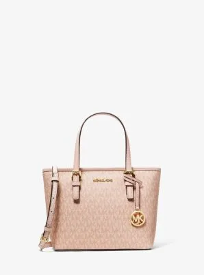 Jet Set Travel Extra-Small Logo Top-Zip Tote Bag
