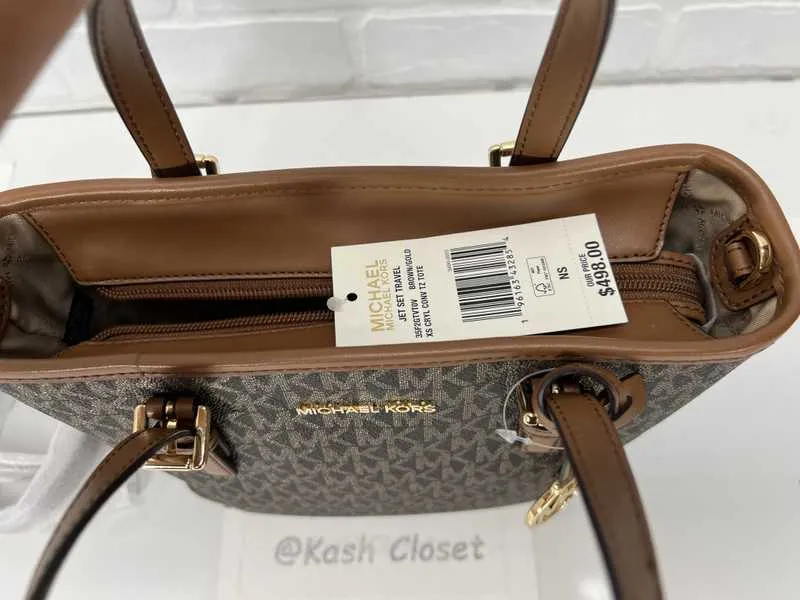 Jet Set Travel Extra-Small Logo Top-Zip Tote Bag