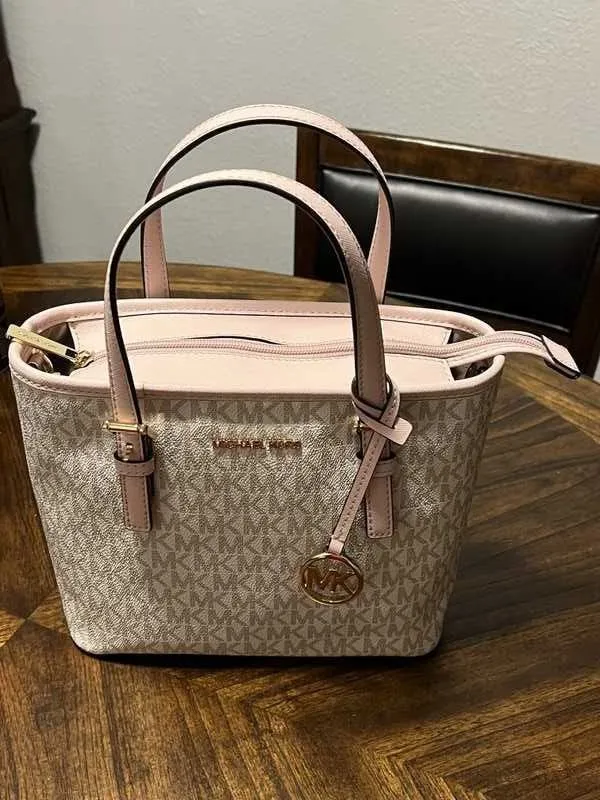 Jet Set Travel Extra-Small Logo Top-Zip Tote Bag