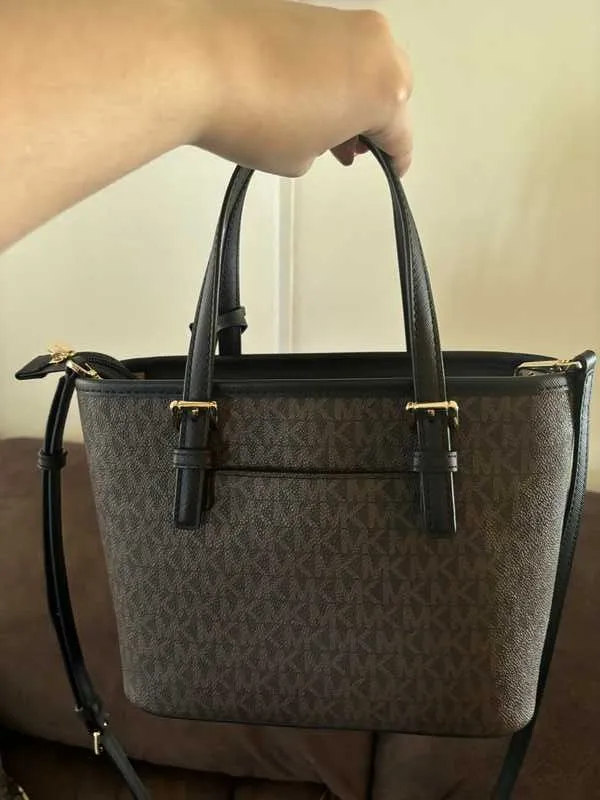 Jet Set Travel Extra-Small Logo Top-Zip Tote Bag