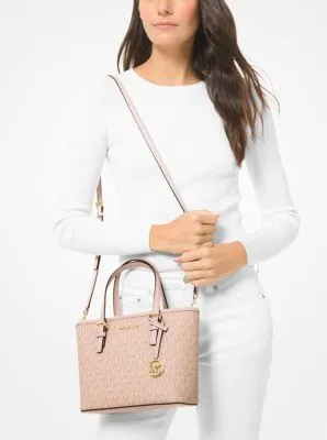 Jet Set Travel Extra-Small Logo Top-Zip Tote Bag