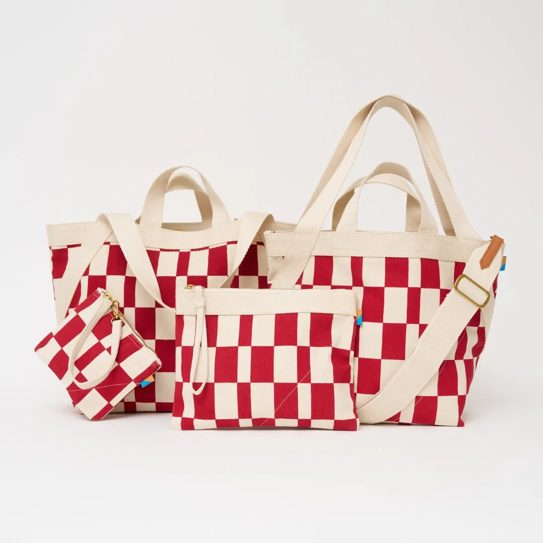 Kisumu Pouch - Cherry Checker