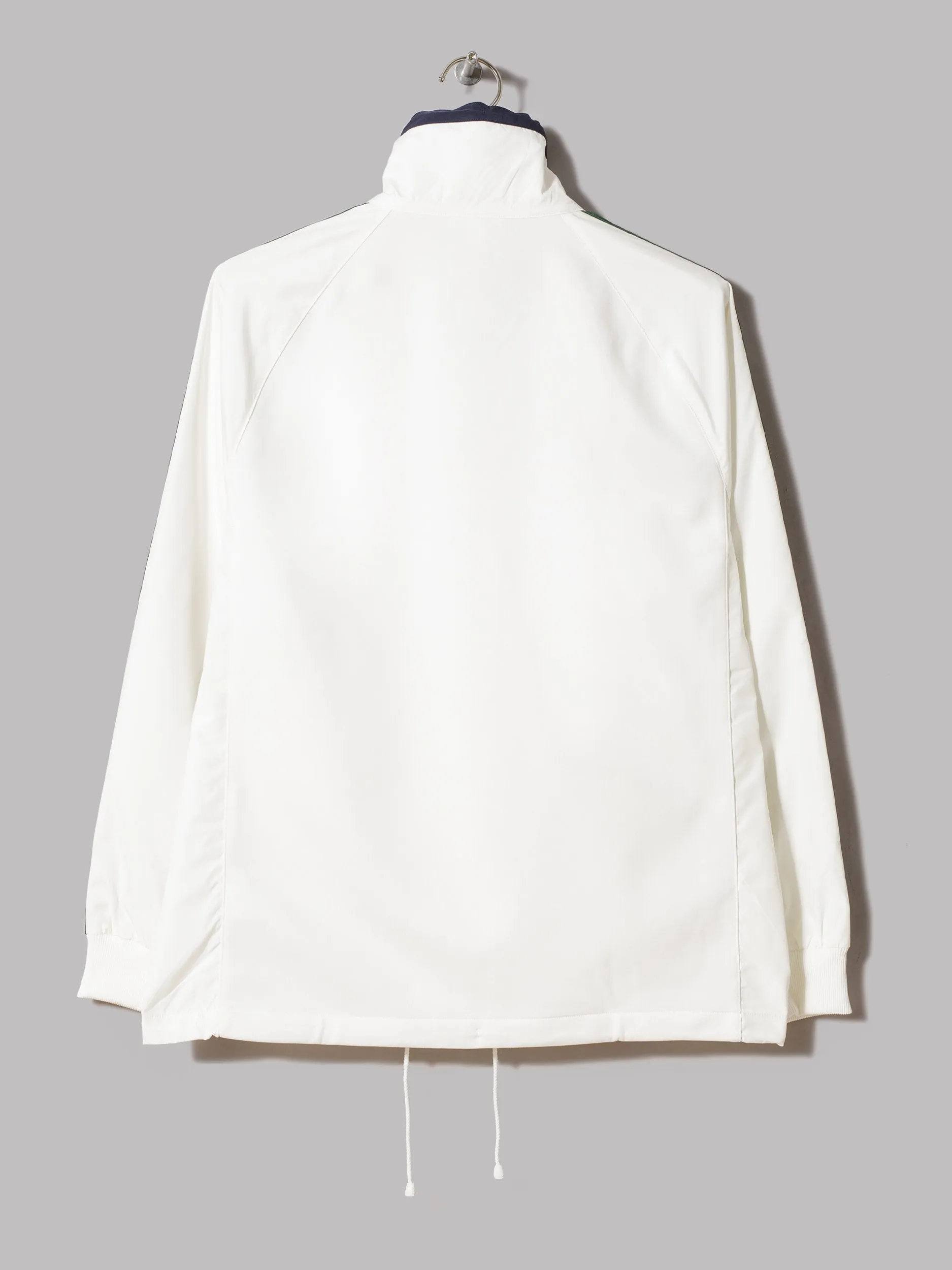 Lacoste Green Ribbon Detail Track Top (Off White / Green / Navy)