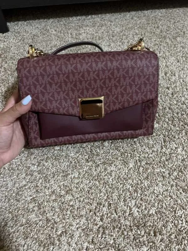 Lita Medium Two-Tone Logo Crossbody Bag