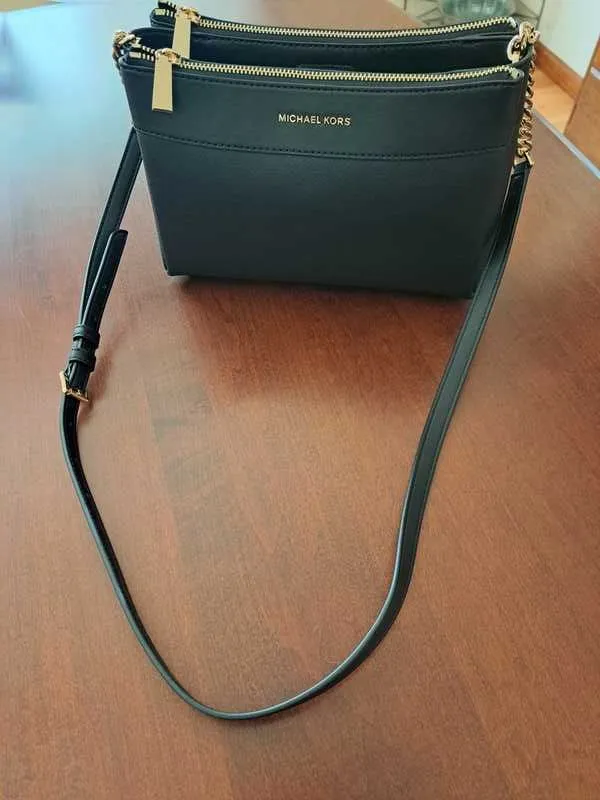 Lori Small Faux Saffiano Leather Crossbody Bag