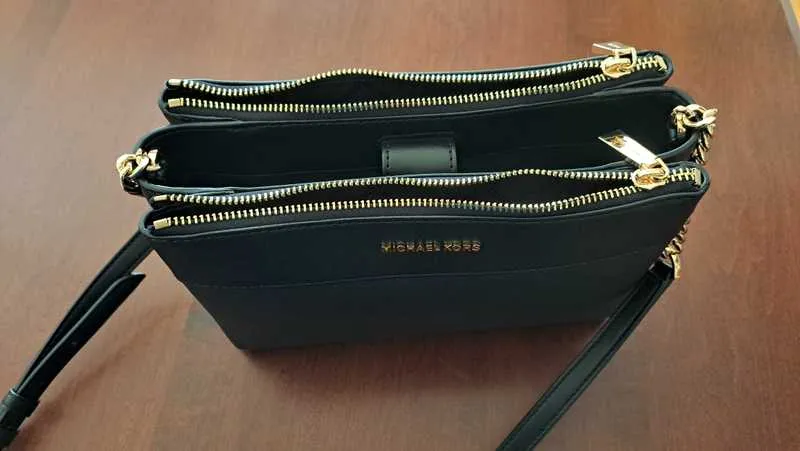 Lori Small Faux Saffiano Leather Crossbody Bag