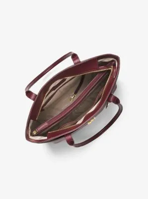 Maddie Large Crossgrain Leather Tote Bag