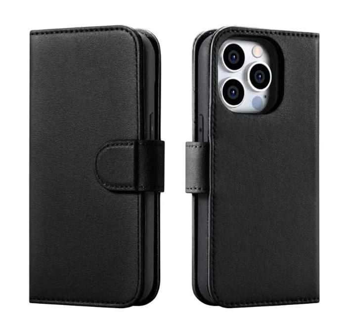 MAGNETIC WALLET CASE MAGSAFE GENUINE NAPPA IPHONE 15 PRO