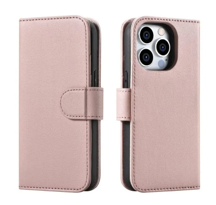 MAGNETIC WALLET CASE MAGSAFE GENUINE NAPPA IPHONE 15 PRO