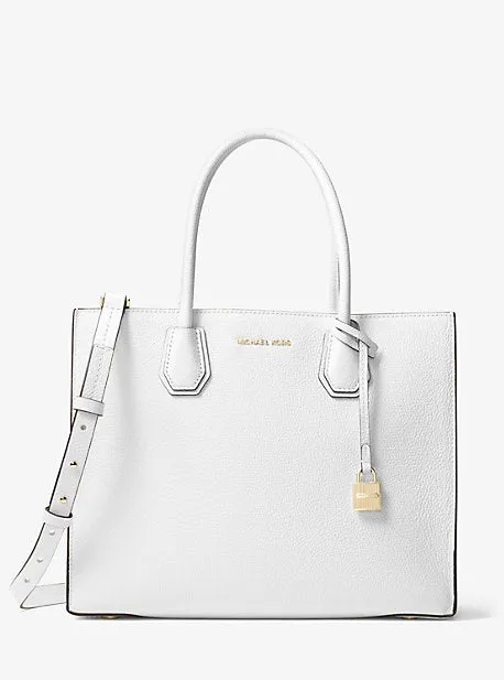 Mercer Large Pebbled Leather Accordion Tote Bag