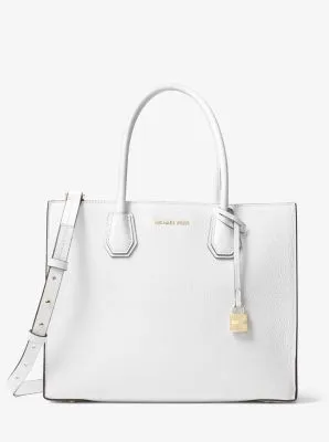 Mercer Large Pebbled Leather Accordion Tote Bag