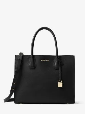 Mercer Large Pebbled Leather Accordion Tote Bag