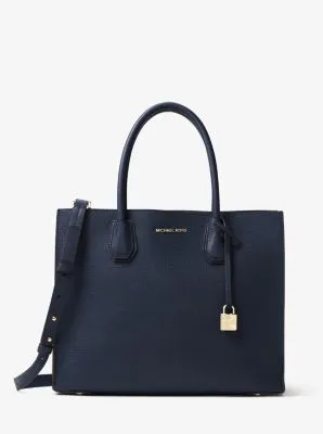 Mercer Large Pebbled Leather Accordion Tote Bag