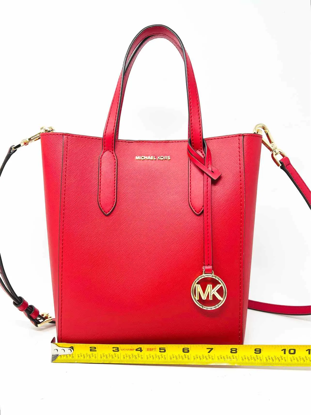 Michael Michael Kors Size S Red Saffiano Designer Satchel