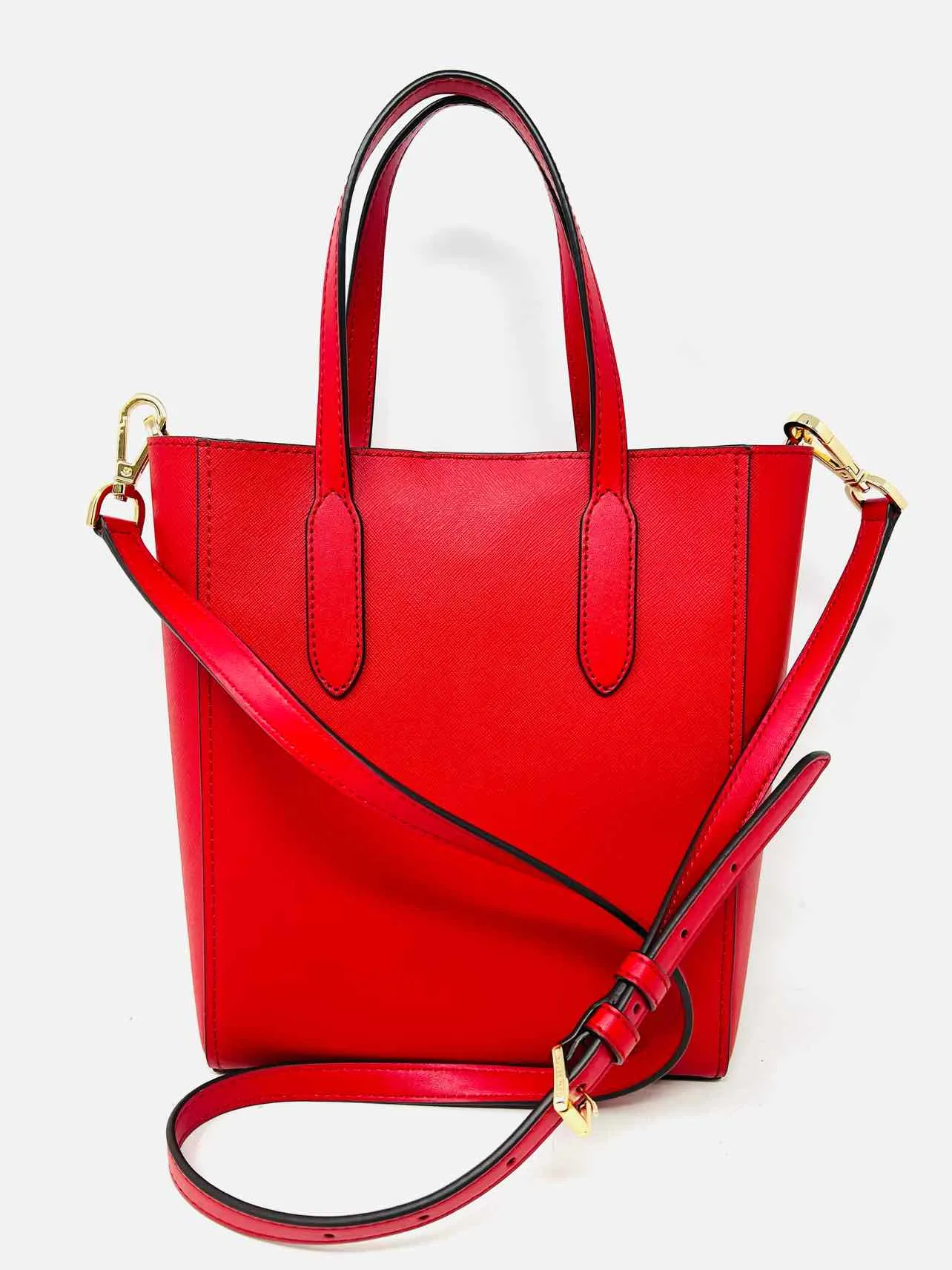 Michael Michael Kors Size S Red Saffiano Designer Satchel