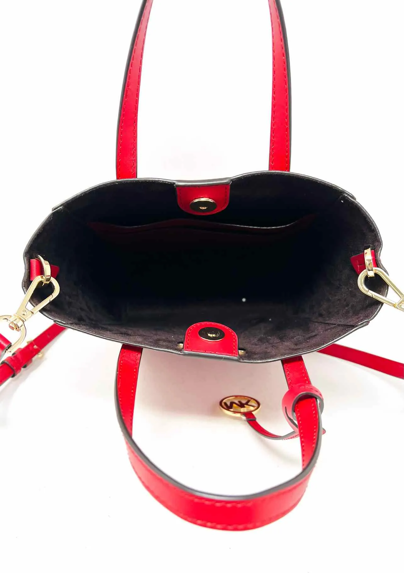 Michael Michael Kors Size S Red Saffiano Designer Satchel