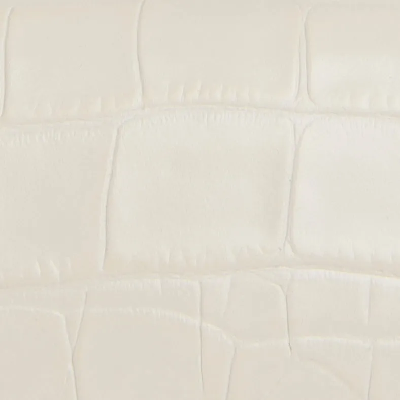 Miranda Cream Croco Embossed Leather
