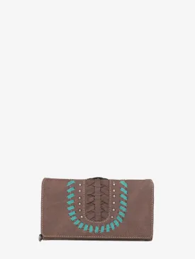 Montana West Rhinestone Collection Long Wallet