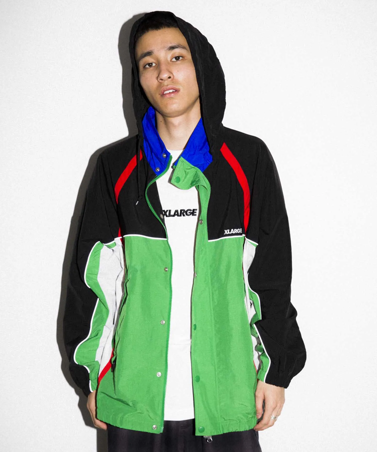MULTI PANELED NYLON JACKET