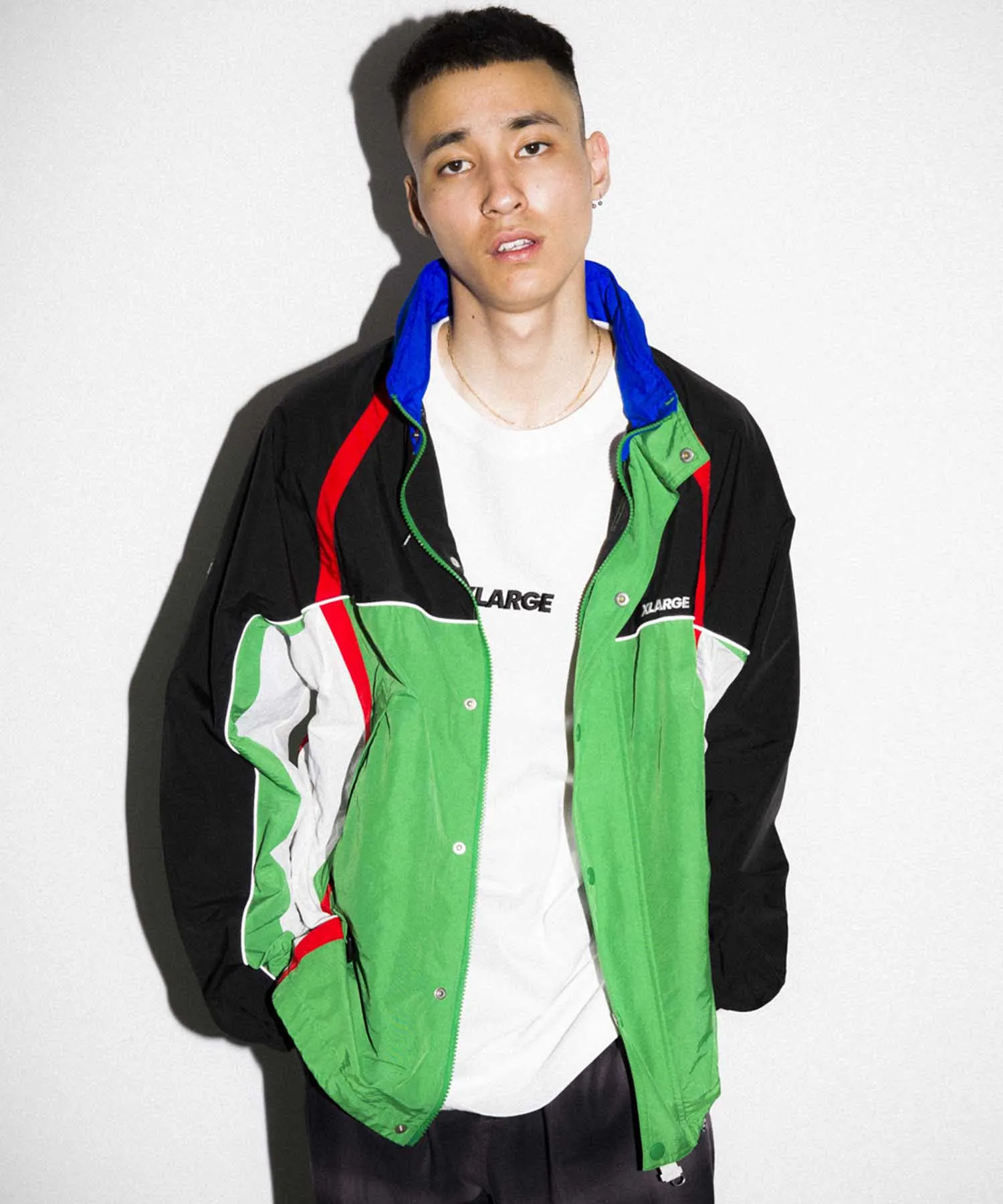 MULTI PANELED NYLON JACKET