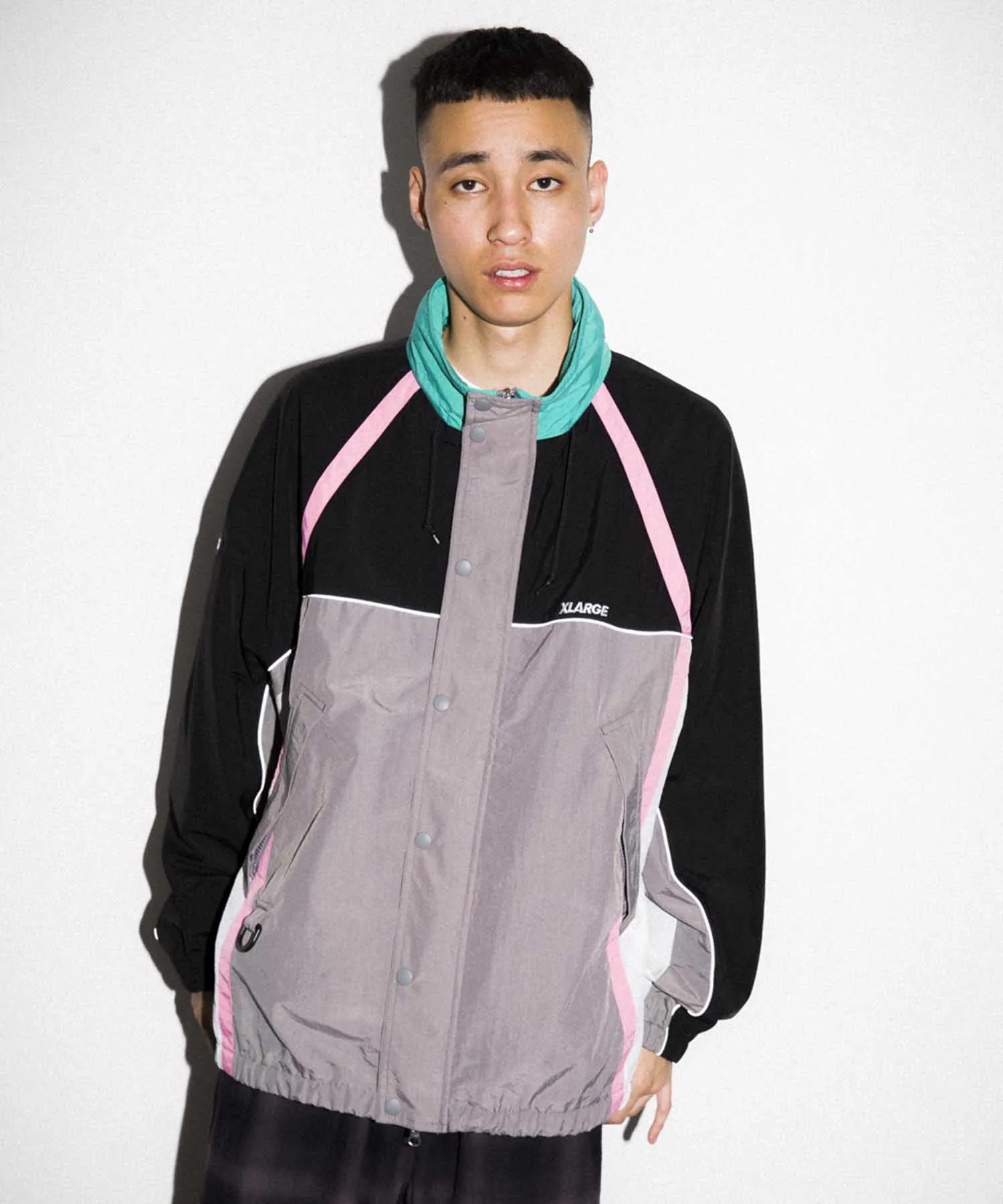 MULTI PANELED NYLON JACKET