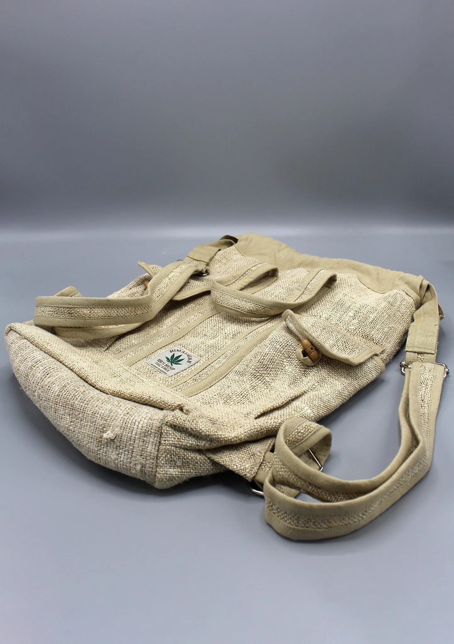 Natural Himalayan Hemp Drawstring Rucksack