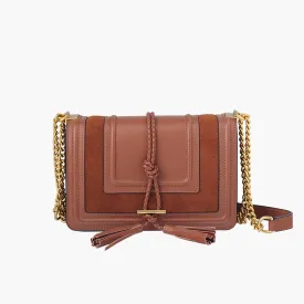 Nikki Williams - Beau Crossbody Bag in Tan   Suede